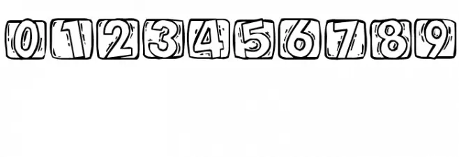 WoodcuttedCaps Font OTHER CHARS