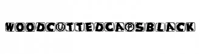 WoodcuttedCapsBlack  Fuentes Gratis Descargar