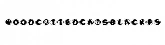 WoodcuttedCapsBlackFS  Fuentes Gratis Descargar