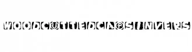 WoodcuttedCapsInvers  Frei Schriftart Herunterladen
