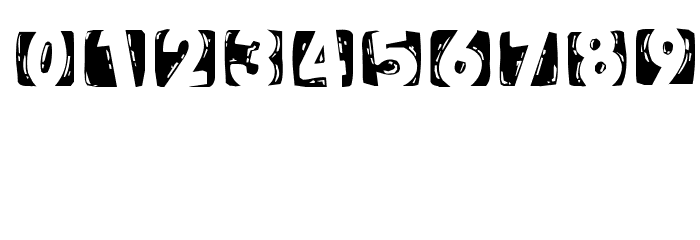 WoodcuttedCapsInvers Font OTHER CHARS