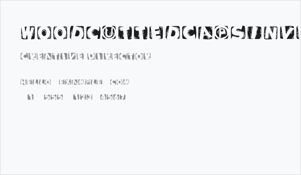 WoodcuttedCapsInvers Business Card