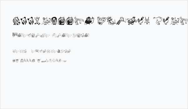 Woodcutter Animal Faces Business Card