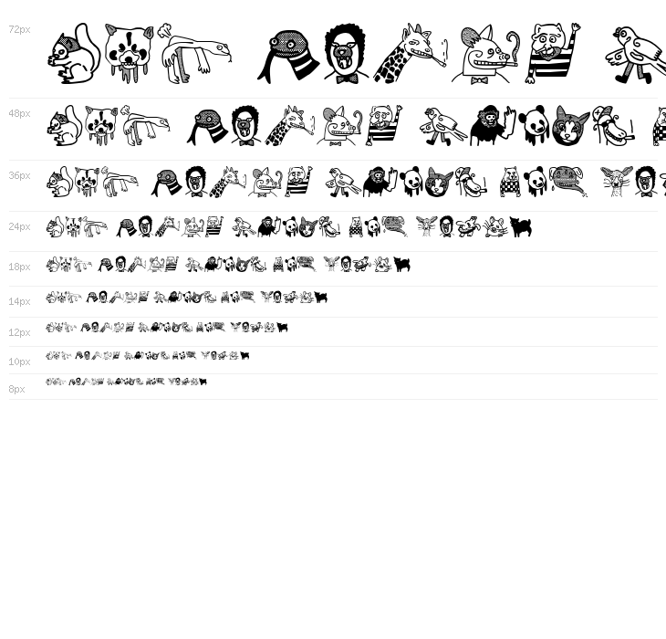 Woodcutter Animal Faces Waterfall