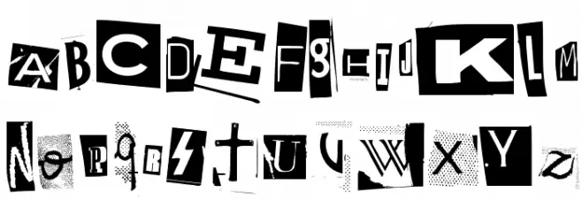 Woodcutter Anonymous Schriftart Groß