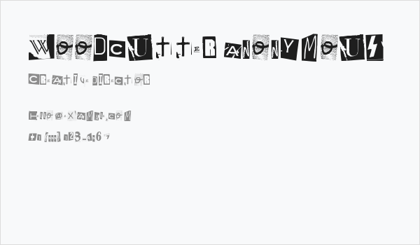 Woodcutter Anonymous Business Card