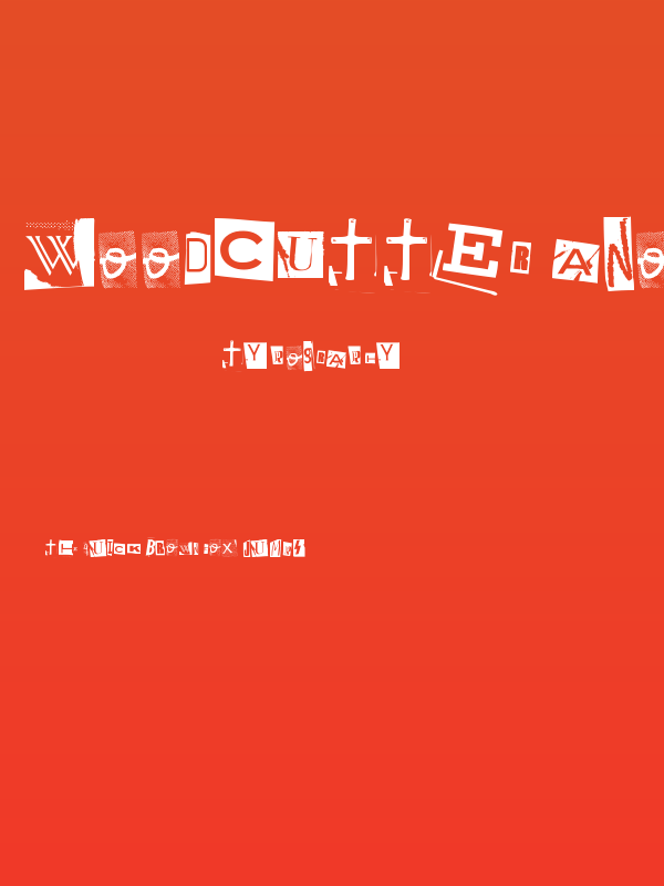 Woodcutter Anonymous Poster