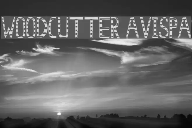 Woodcutter Avispa Шрифта examples