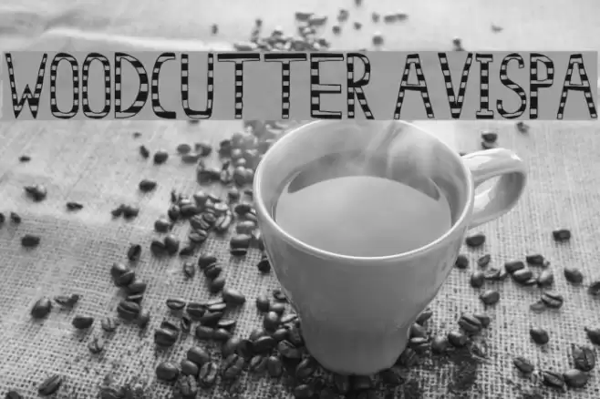 Woodcutter Avispa Шрифта examples