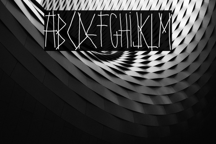 Woodcutter Basic Viking Font examples