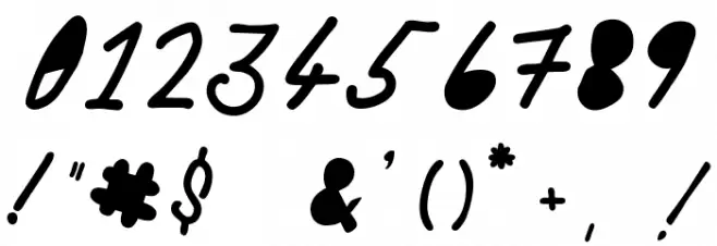 Woodcutter Buena letra Font OTHER CHARS