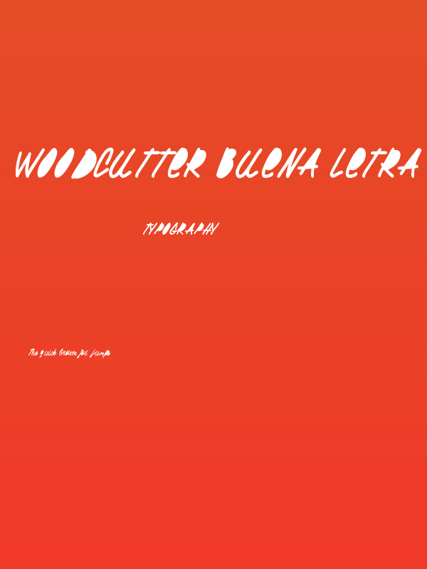 Woodcutter Buena letra Poster