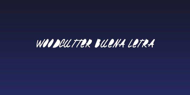 Woodcutter Buena letra Social Header