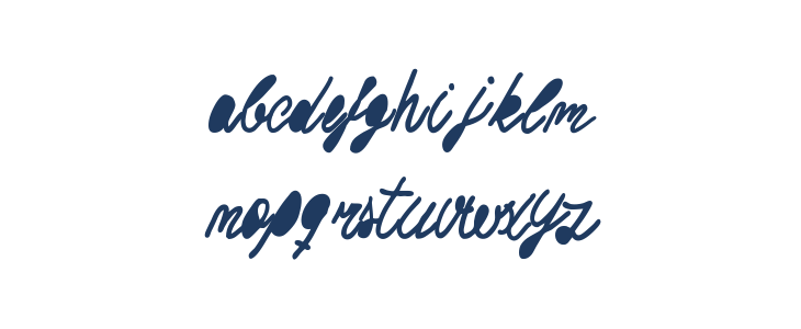 Woodcutter Buena letra Lowercase