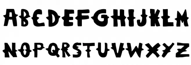 Woodcutter Dramatica 字体 大写