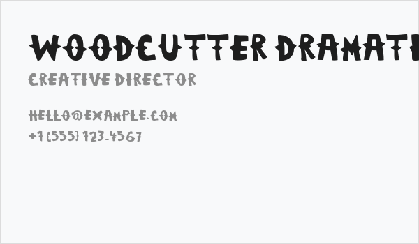 Woodcutter Dramatica Business Card
