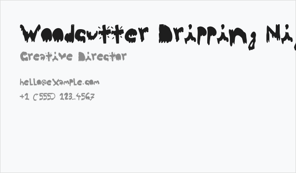 Woodcutter Dripping Nightmare v.01 Business Card