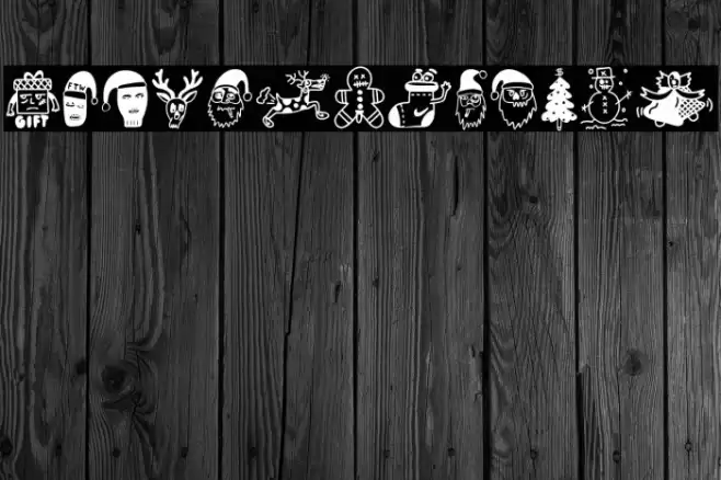 Woodcutter FCK XMAS Font examples