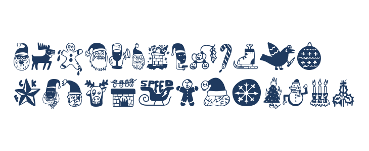 Woodcutter FCK XMAS Lowercase