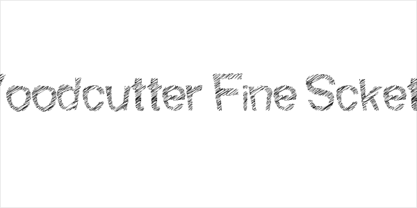 Woodcutter Fine Scketch Logo