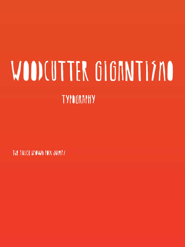 Woodcutter Gigantismo Poster