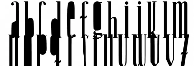 Woodcutter Jet-Set Fonte MAIÚSCULAS
