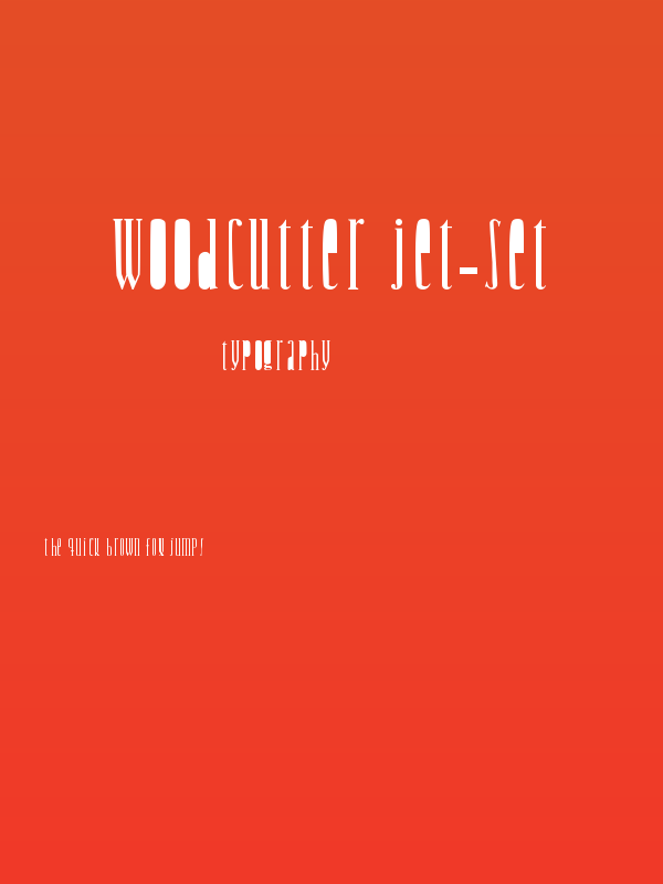 Woodcutter Jet-Set Poster