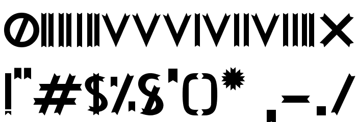 Woodcutter MMXV Font OTHER CHARS