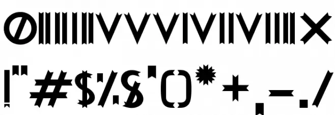Woodcutter MMXV Font OTHER CHARS