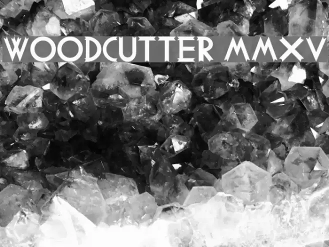 Woodcutter MMXV Font examples