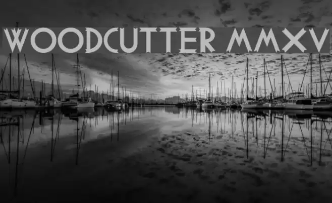 Woodcutter MMXV Font examples