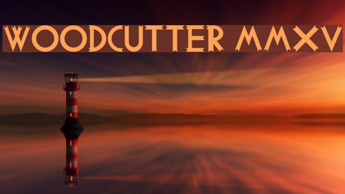 Woodcutter MMXV Font examples