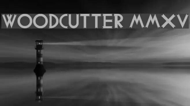 Woodcutter MMXV Font examples