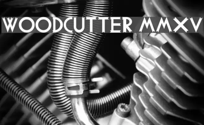 Woodcutter MMXV Font examples