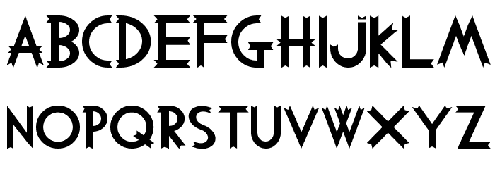 Woodcutter MMXV Font LOWERCASE