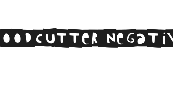 Woodcutter Negative Logo