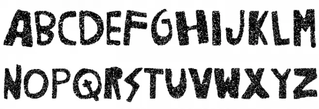 Woodcutter Noise Schriftart Groß