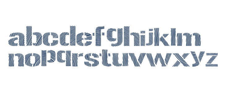 Woodcutter Optical Army Lowercase