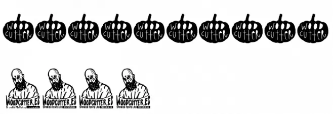 Woodcutter Pumpkins Font OTHER CHARS