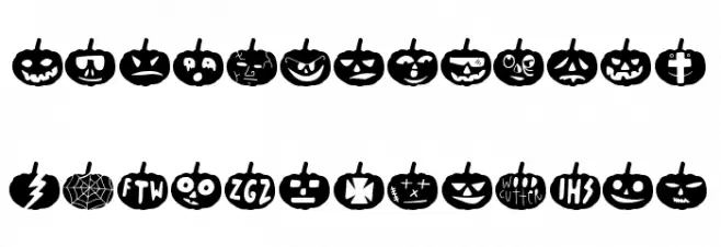 Woodcutter Pumpkins 字体 大写