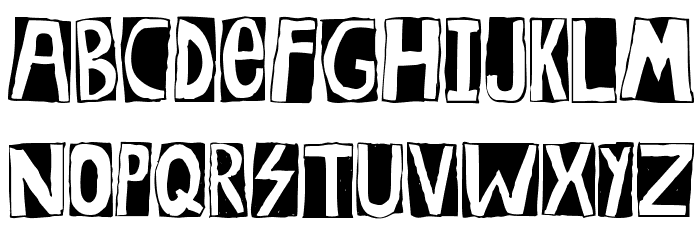 Woodcutter Rocks Font LOWERCASE
