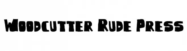 Woodcutter Rude Press  免费字体下载