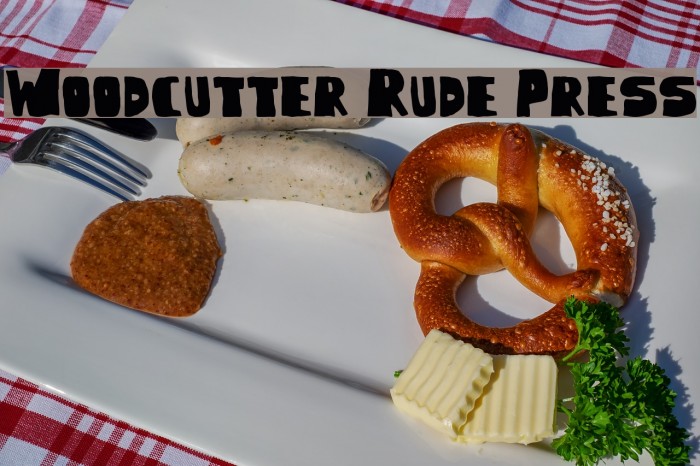 Woodcutter Rude Press Example 2