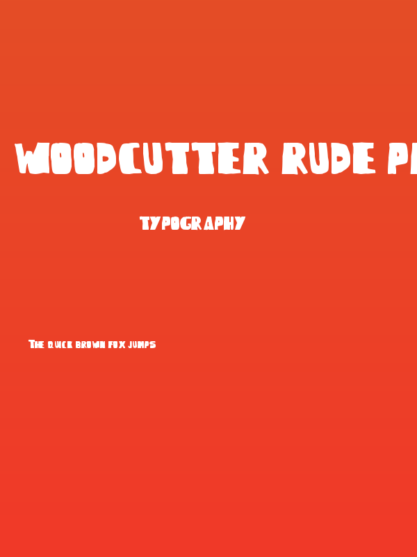 Woodcutter Rude Press Poster