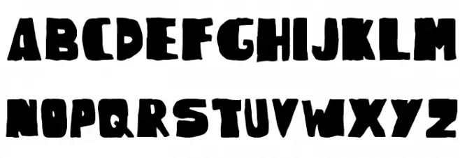 Woodcutter Rude Press फ़ॉन्ट लोअरकेस