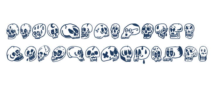 Woodcutter Skulls Lowercase