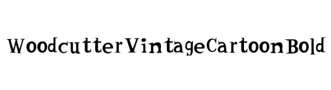Woodcutter Vintage Cartoon Bold  Descarca Fonturi Gratis