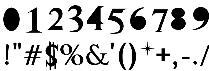 Woodcutter Vintage Cartoon Bold Font OTHER CHARS