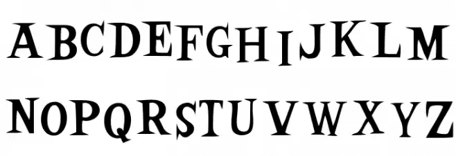 Woodcutter Vintage Cartoon Bold Schriftart Groß