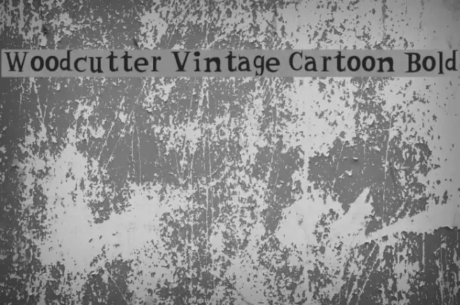 Woodcutter Vintage Cartoon Bold フォント examples